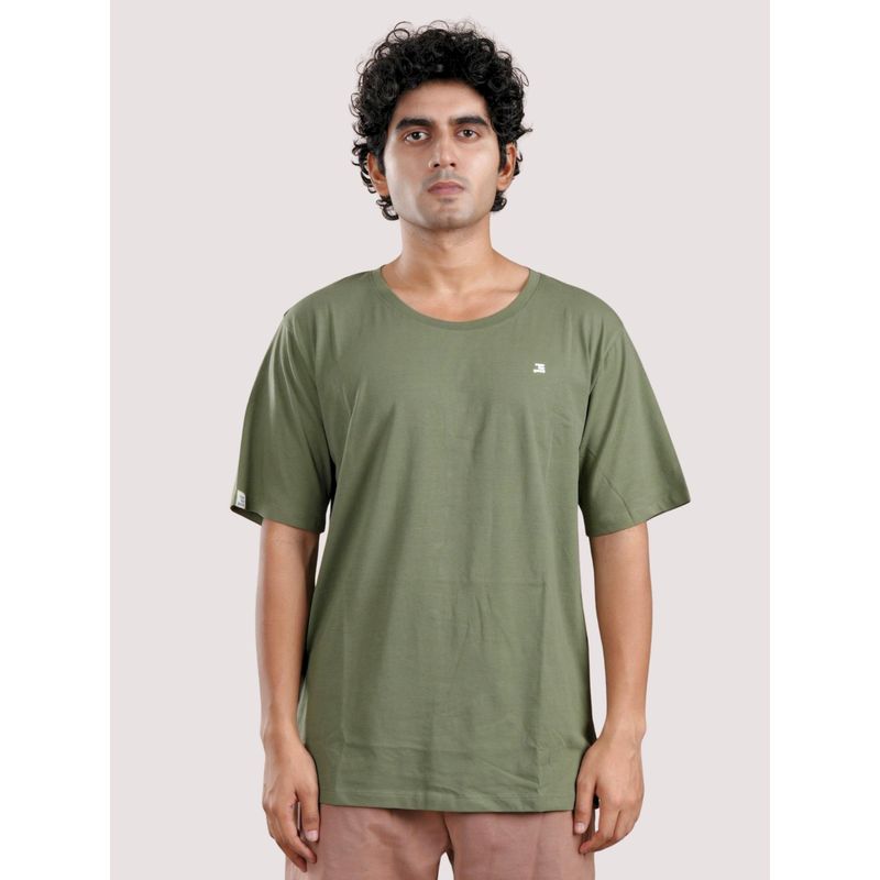roar for good Organic Cotton Scoop Neck T-Shirt - Olive Green (S)