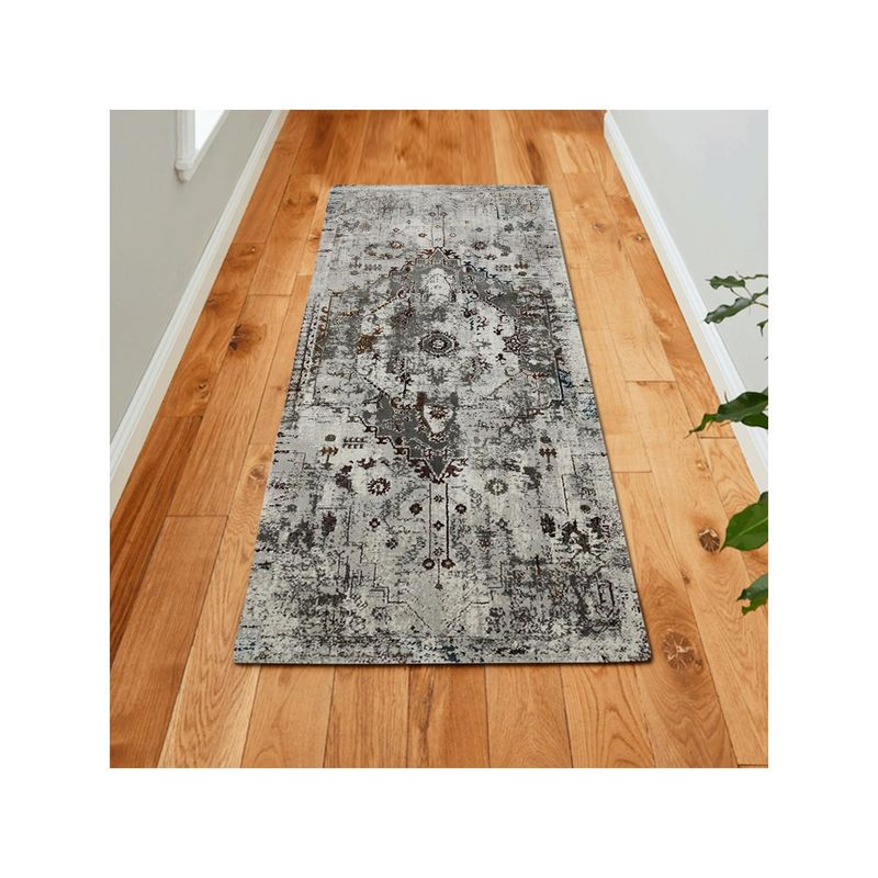 OBSESSIONS Machine Made Vintage Patterned Runner (2.5x5 Feet)