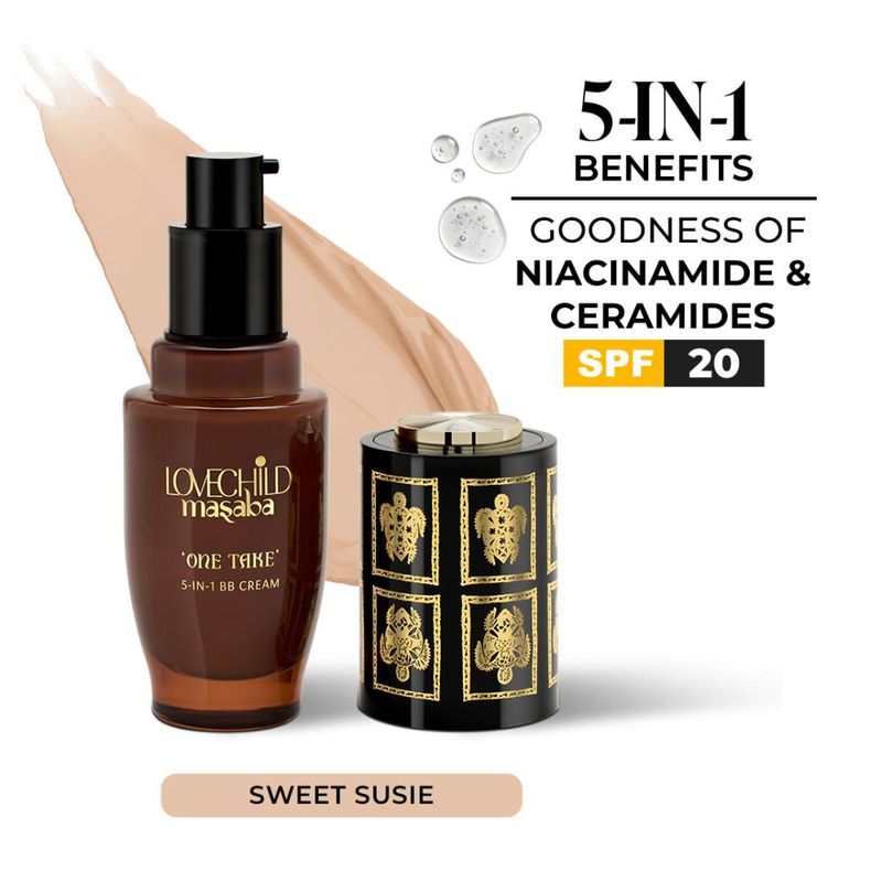 LoveChild Masaba One Take 5-In-1 BB Cream SPF 20 PA++ - Sweet Susie