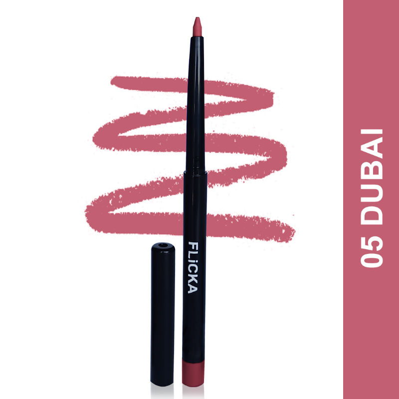 Flicka Essential Boundaries Lip Liner Cream Formula Matte Finish Waterproof Smudgeproof - Dubai