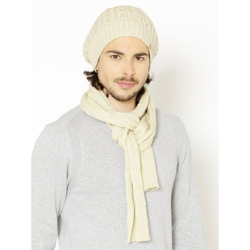 Mens cream bobble hat 2025