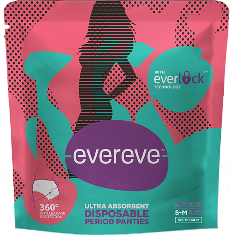 Evereve Ultra Absorbent Disposable Period Panties, XL-XXL, 5's Pack