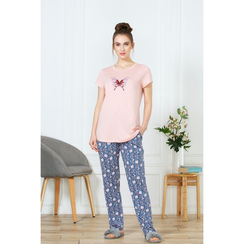 Van Heusen Women Superior Drape & Ultra Soft Lounge Pants - Blue (S)