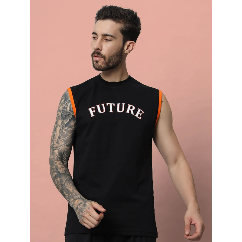 WEARDUDS Future Typography T-Shirt -Black (S)