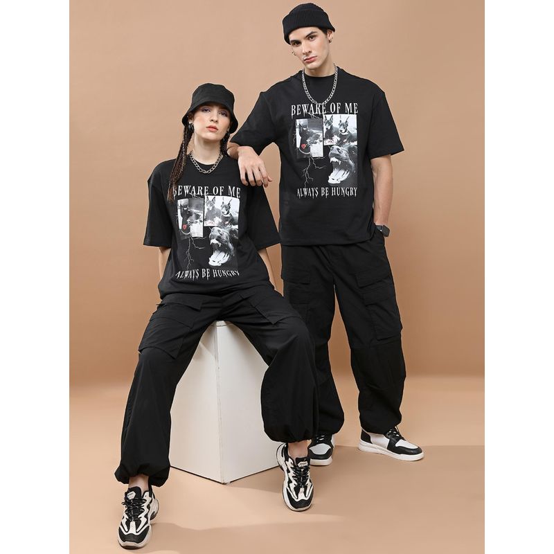 HIGHLANDER Unisex Black Graphic T-Shirt (M)