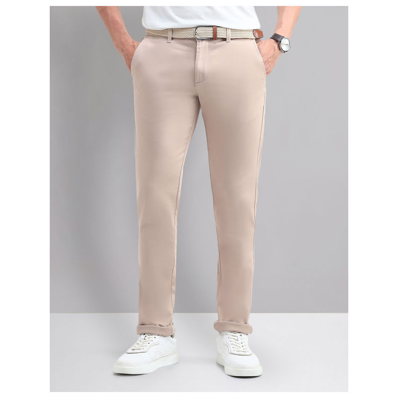 AD By Arvind Modern Slim Fit Chinos Light Pink (38)