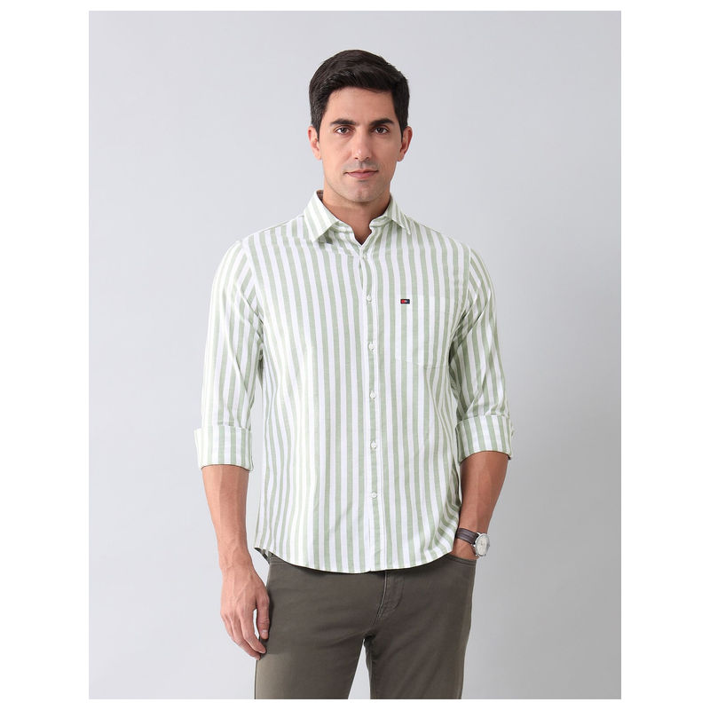 Oxford Vibe Smart Plaid Print Green Sweatshirt