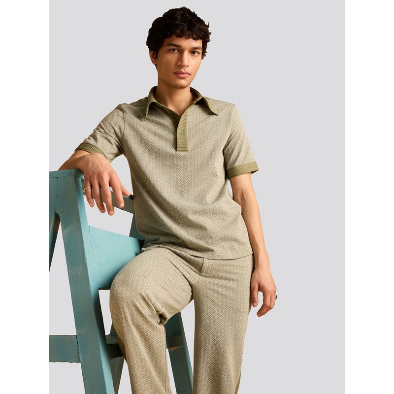 Muvazo Green Jungle Jaunt Printed Tracksuits (Set of 2) (L)