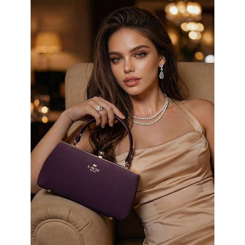 Buy Lavie Paris Women's Dorie Frame Satchel Bag with Detachable