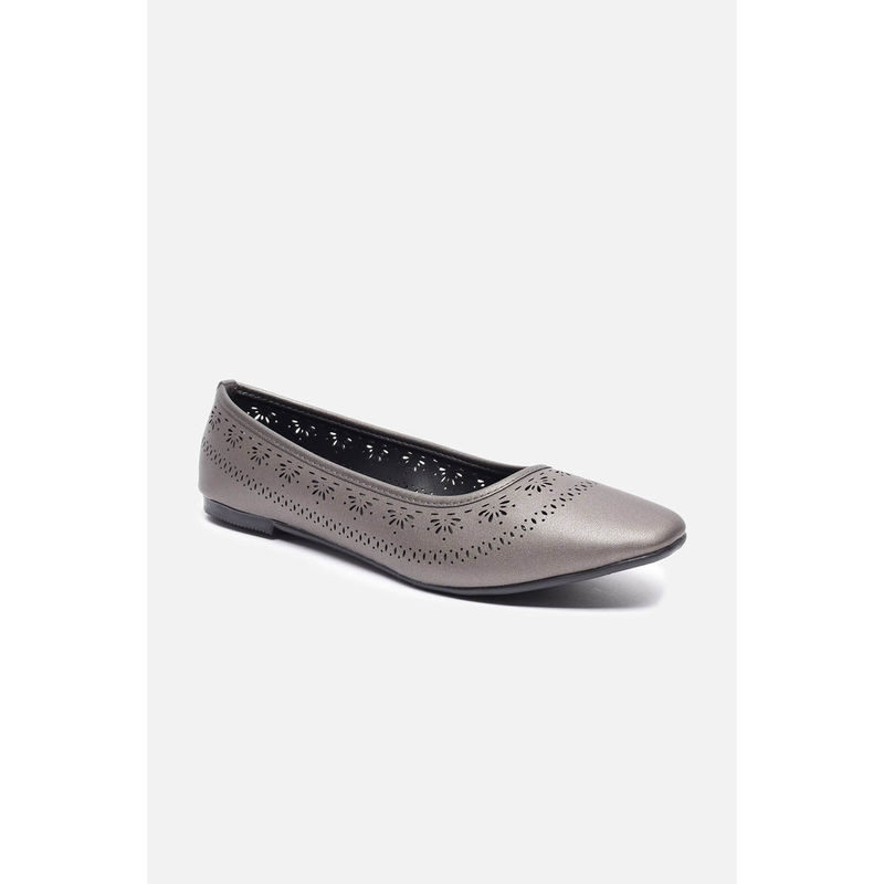 Van Heusen Women Grey Solid Ballerinas (UK 3)