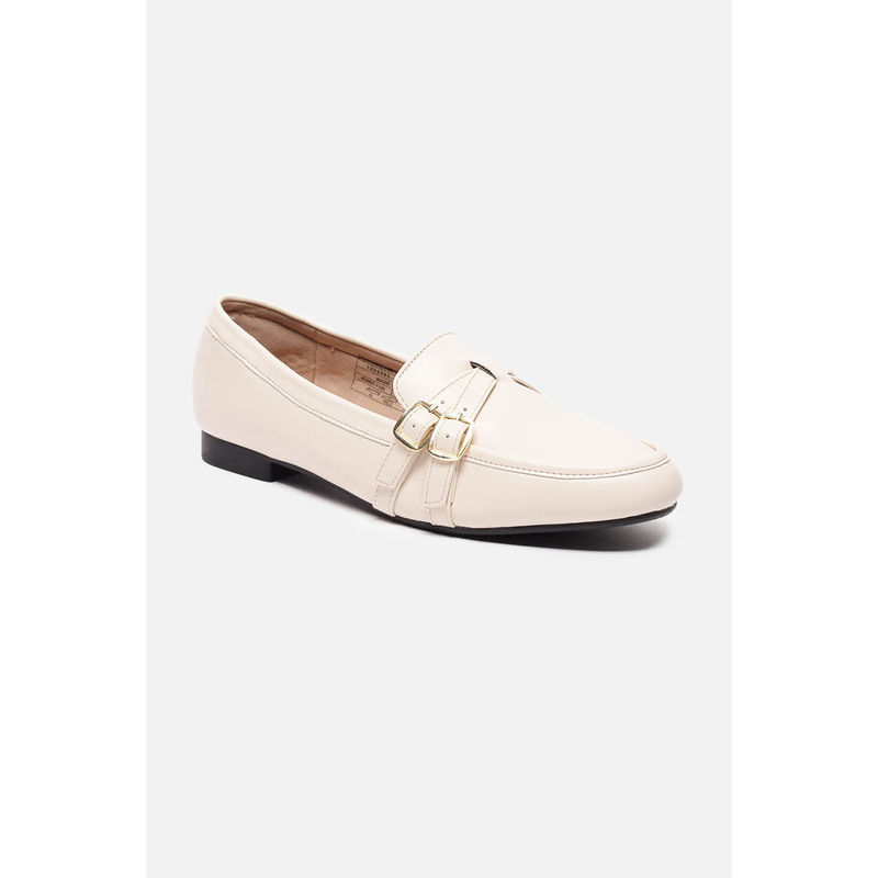 Van Heusen Women White Solid Ballerinas (UK 4)