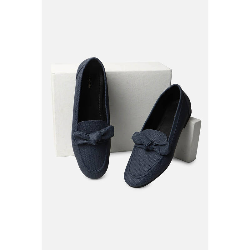 Van Heusen Women Navy Slip On Ballerinas (UK 6)