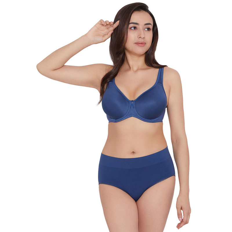 Wacoal Basic Beauty Padded Wired Full Cup T Shirt Bra Blue (38DD)