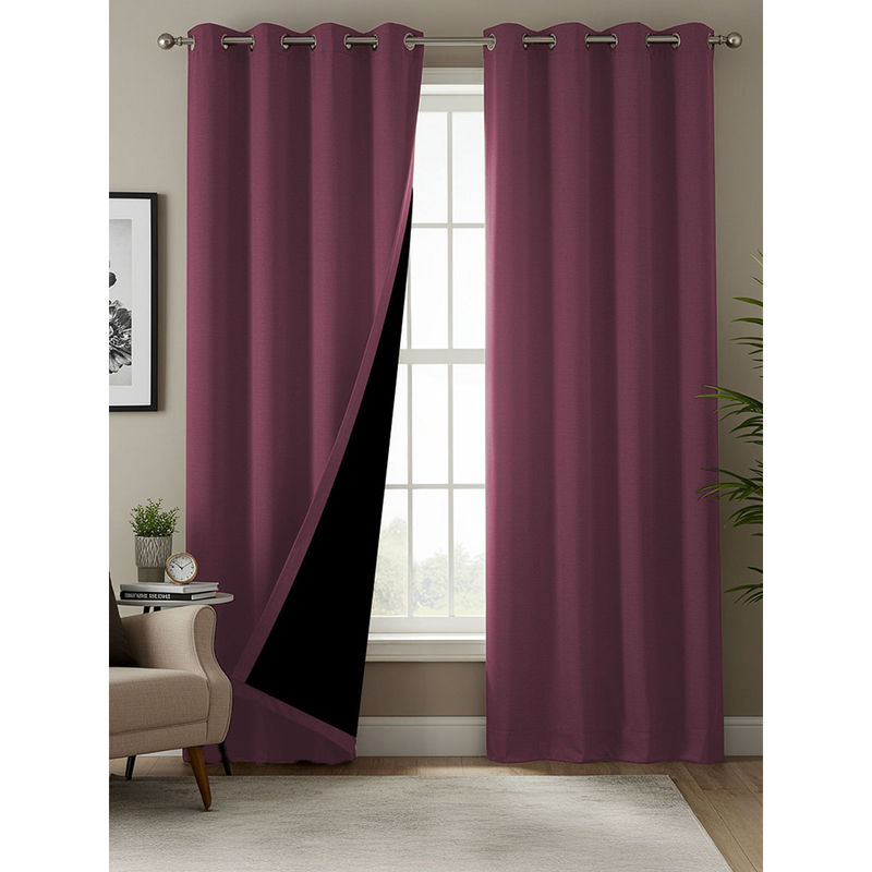 Urban Space 100% Blackout Curtains Window Room Darkening (5 x 4 feet)