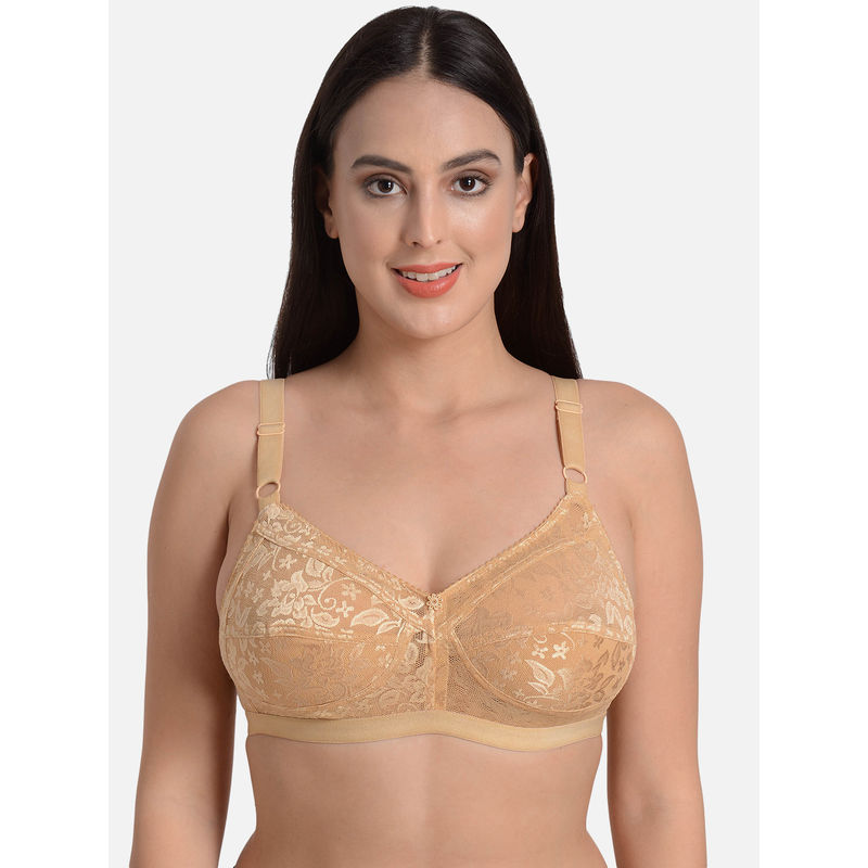 Mod & Shy Non-Wired Non Padded Full Coverage Bra - Nude (38C)