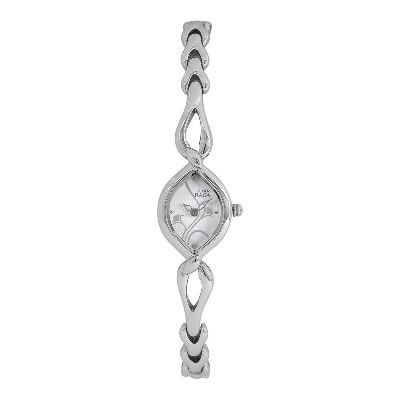 Buy Titan NM2455SM01 Silver Dial Analog Watch For Women Online