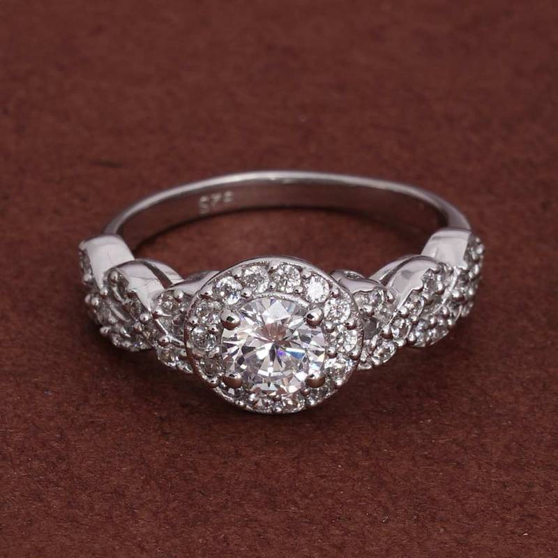 Palmonas 925 Sterling Silver 925 Silver Blush Halo Ring (6)