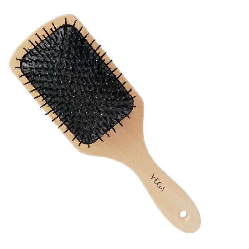 Buy VEGA Wooden Paddle Hair Brush - (E2-PB) Online at Best Price in India |  Nykaa