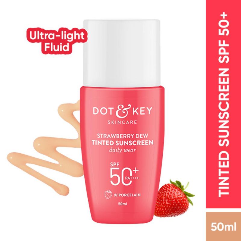 Dot & Key Strawberry Dew Tinted Sunscreen SPF 50+ PA++++ - 01 Porcelain