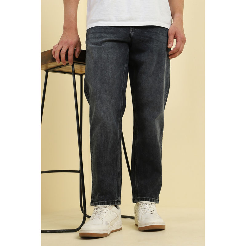 Allen Solly Men Grey Super Slim Fit Mid Wash Jeans (32)