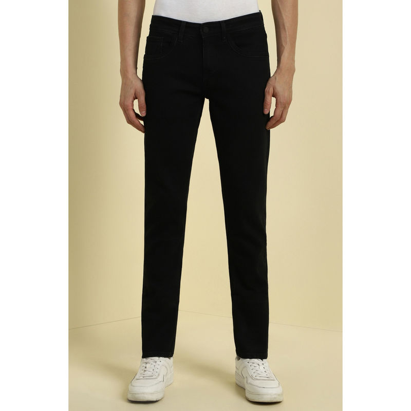 Allen Solly Men Black Slim-Fit Dark Wash Jeans (34)
