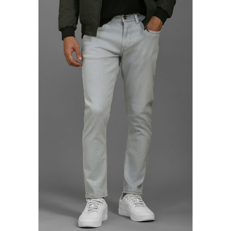 Louis Philippe Men Grey Light Smart Fit Jeans (32)