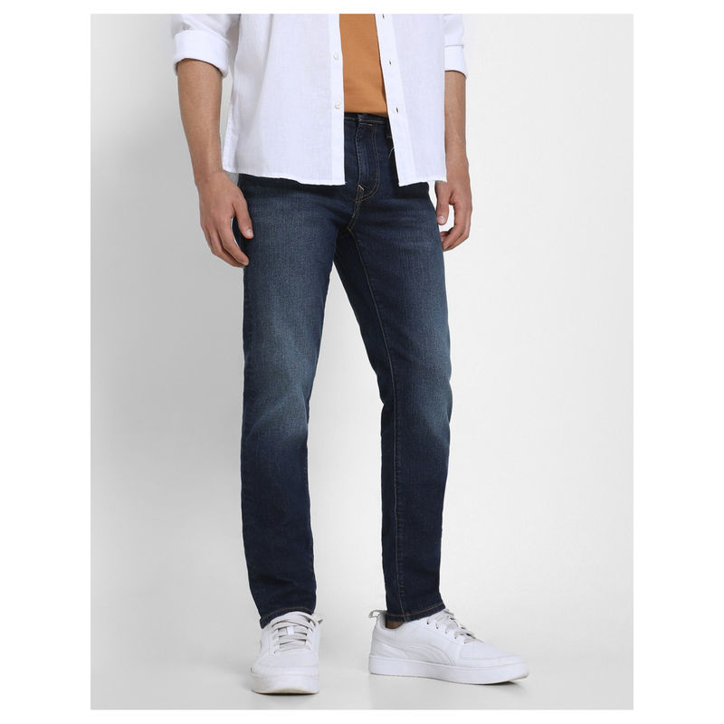 American Eagle Men Navy Blue Airflex Slim Jeans (29 x 32)