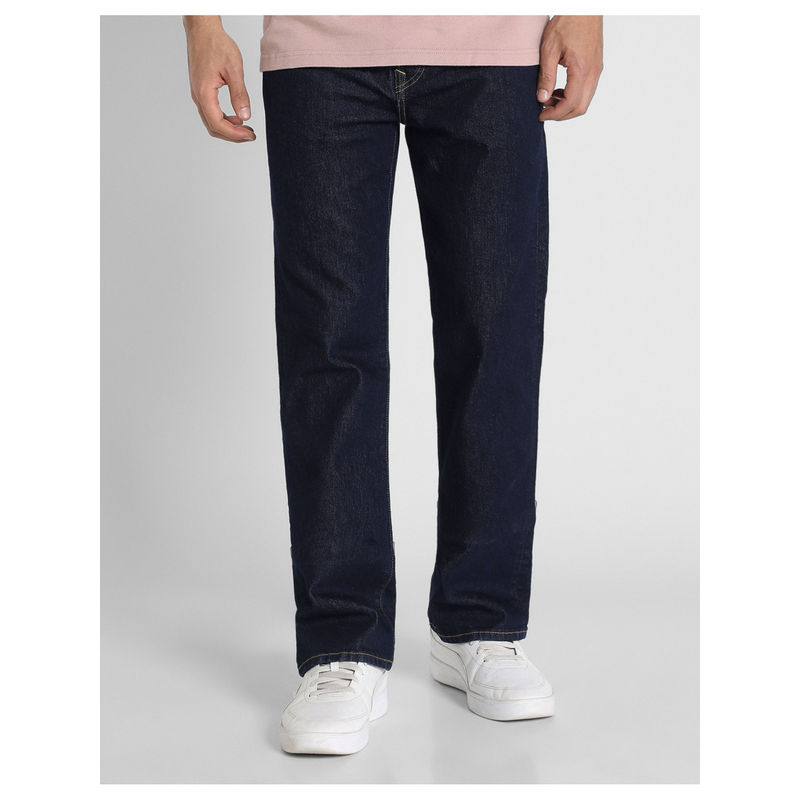 American Eagle Men Navy Blue Airflex Tencel Fibers Original Jeans (32 x 32)