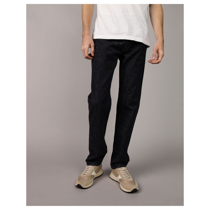 American Eagle Men Black Airflex Slim Straight Jeans (36 x 32)