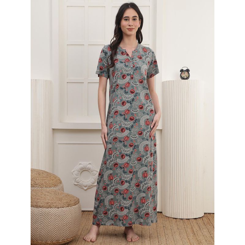 Kanvin Womens Long Nighty (M)