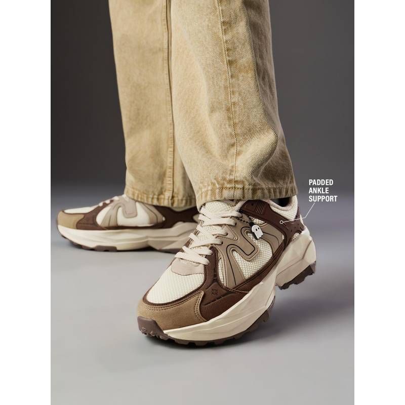 The Souled Store Raptors V2 Canyon Dust Men Beige Low Top Sneakers (UK 9)
