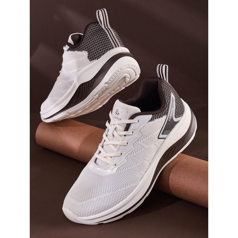 Campus Fyber Men White Sports Running Shoes (UK 8)