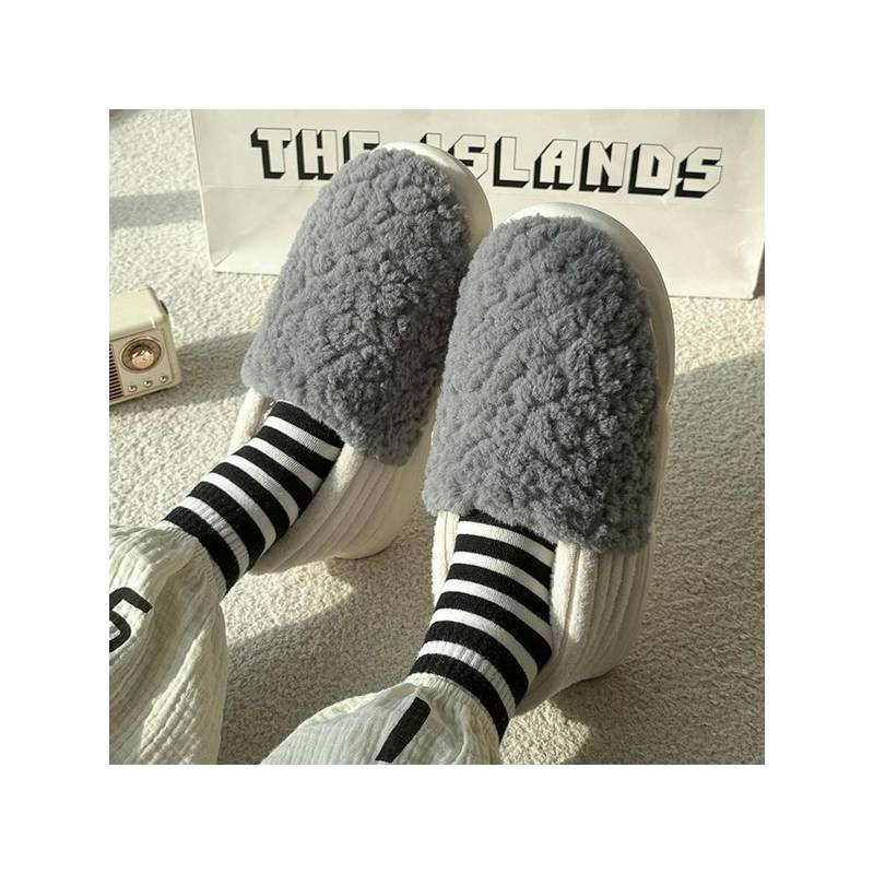 Drunken Women Grey Room Slippers (EURO 40)