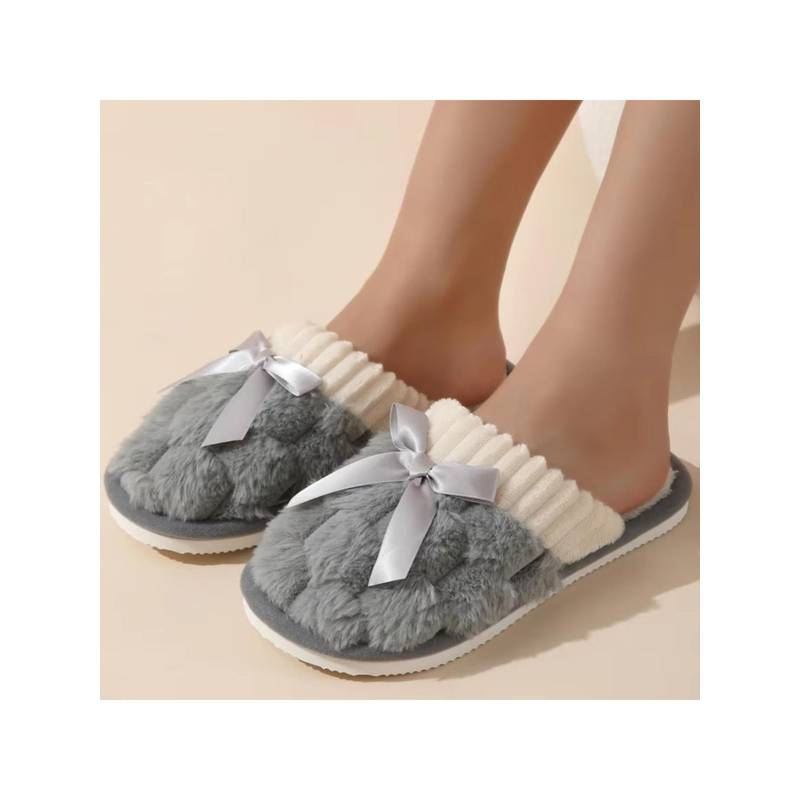 Drunken Women Grey Room Slippers (EURO 36)