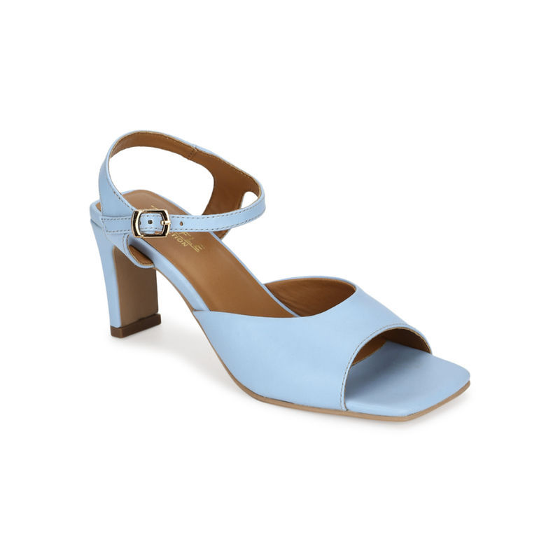 Truffle Collection Blue Solid Heels (UK 5)