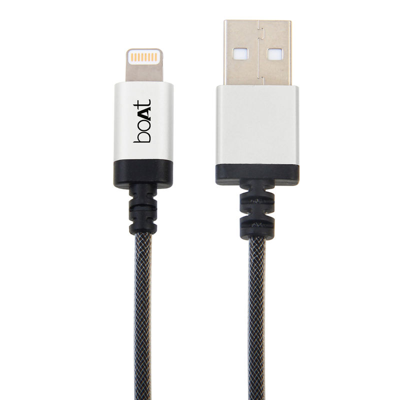 boAt Ltg 500 N Indestructible Apple Certified Lightning Cable (silver