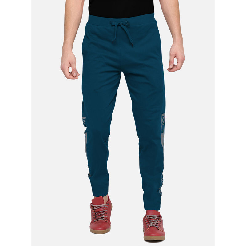 BULLMER Men Blue Athleisure Sportswear Track Pants (M)