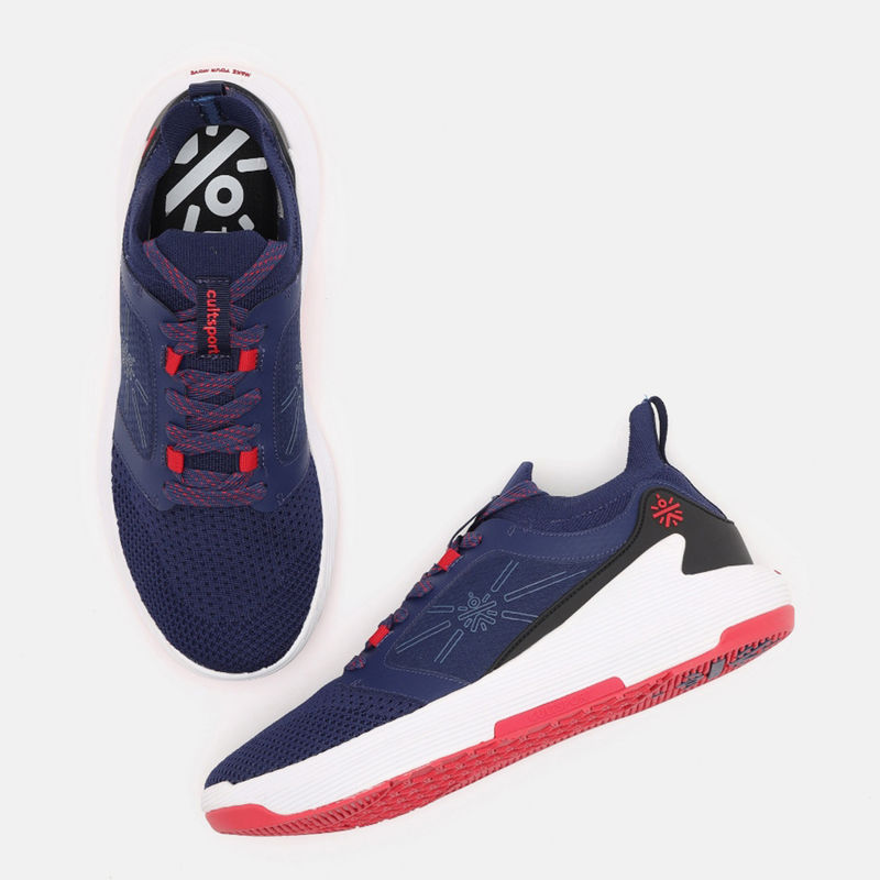 CULT Men Flyknit Crosstrain Navy Blue Training Shoe (UK 8)