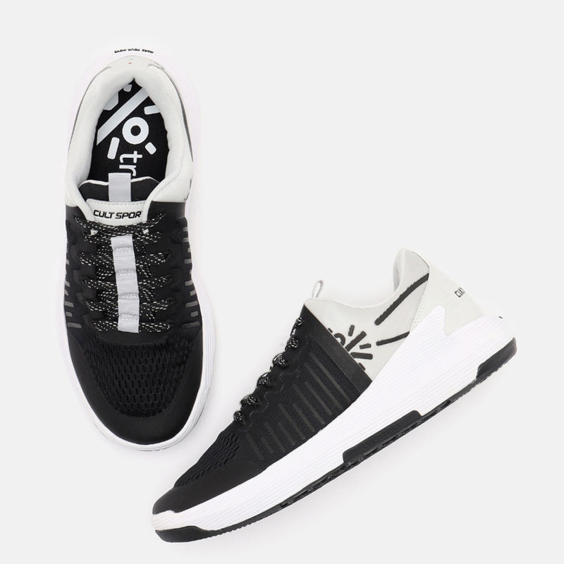 CULT Men Mesh Impact Black Training Shoes (UK 7)