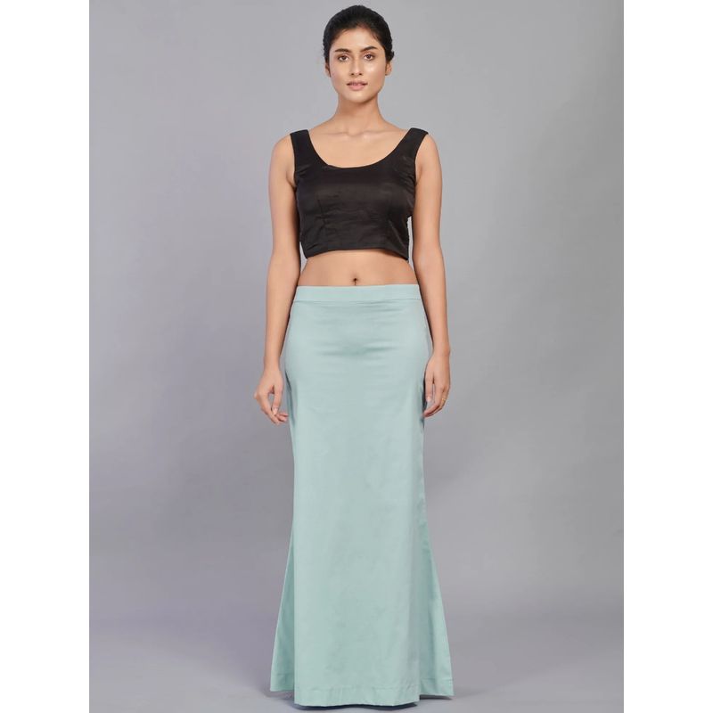 I AM BY DOLLYJAIN Cotton Lycra D'coat Blue (XL)