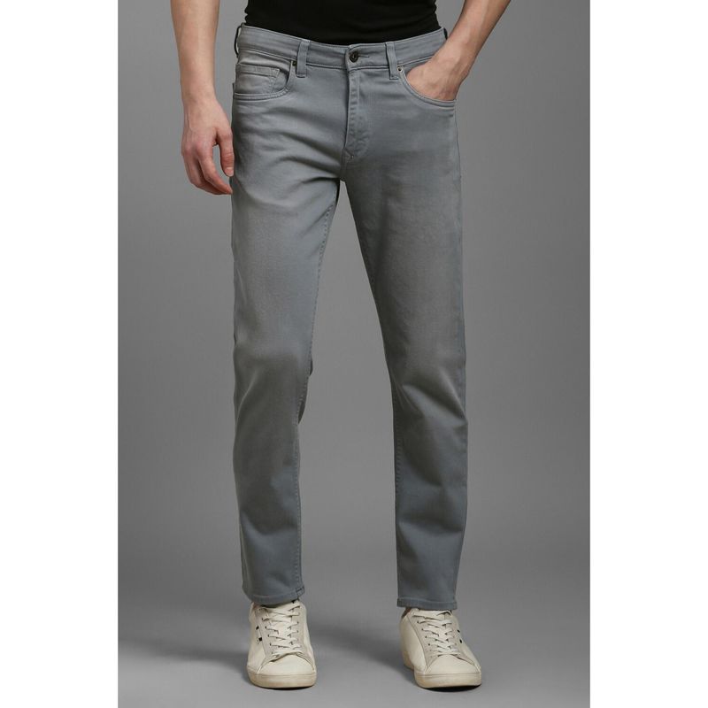 Louis Philippe Men Grey Light Smart Fit Jeans (36)