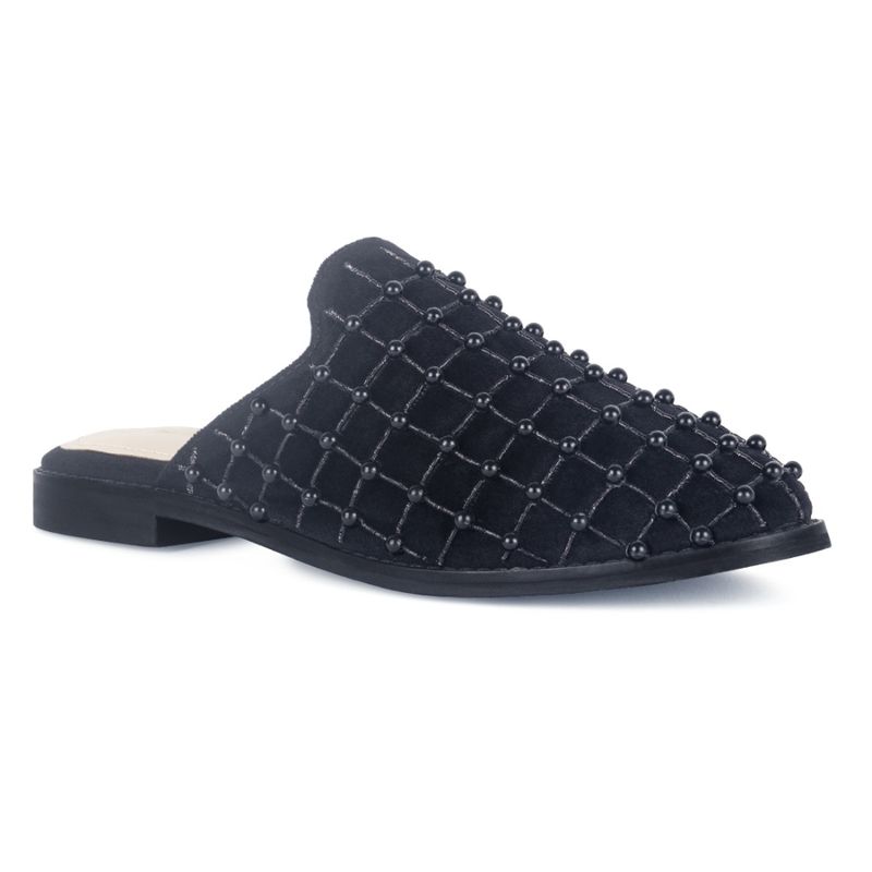 London Rag Embellished Black Mules Buy London Rag Embellished Black