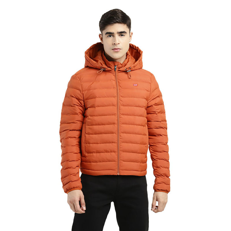 Levi's Men Hooded Quilted Jacket (M)