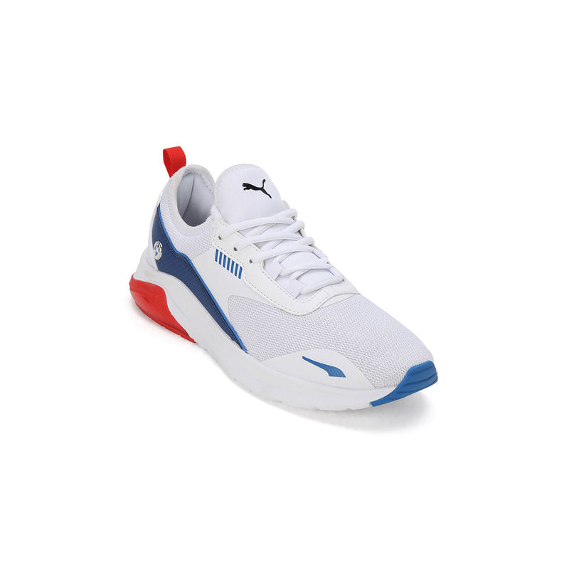 Puma Bmw Mms Electron E Pro Unisex White Sneakers (UK 7)