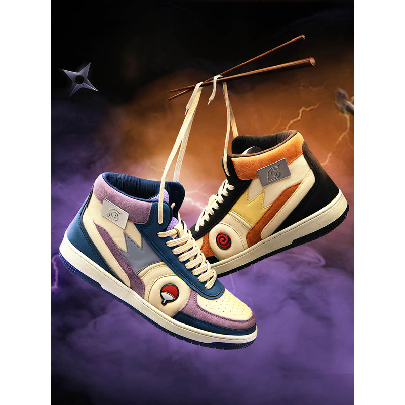 The Souled Store Official Naruto : Split Sneakers Men Sneakers Multi-Color (UK 9)