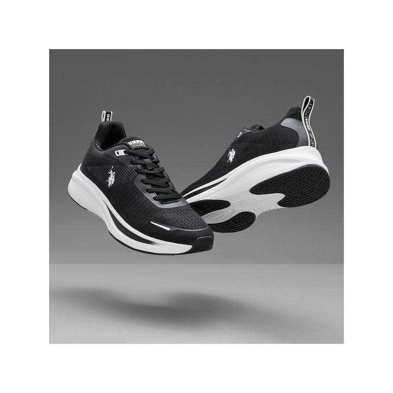 U.S. POLO ASSN. Men TENBY Black Walking Shoes (UK 8)