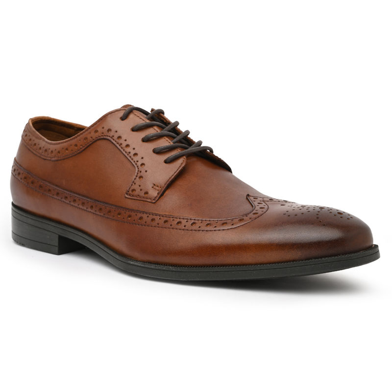 Aldo Fatisekflexa-In220 Men Cognac Brown Lace Up Brogues (UK 11)