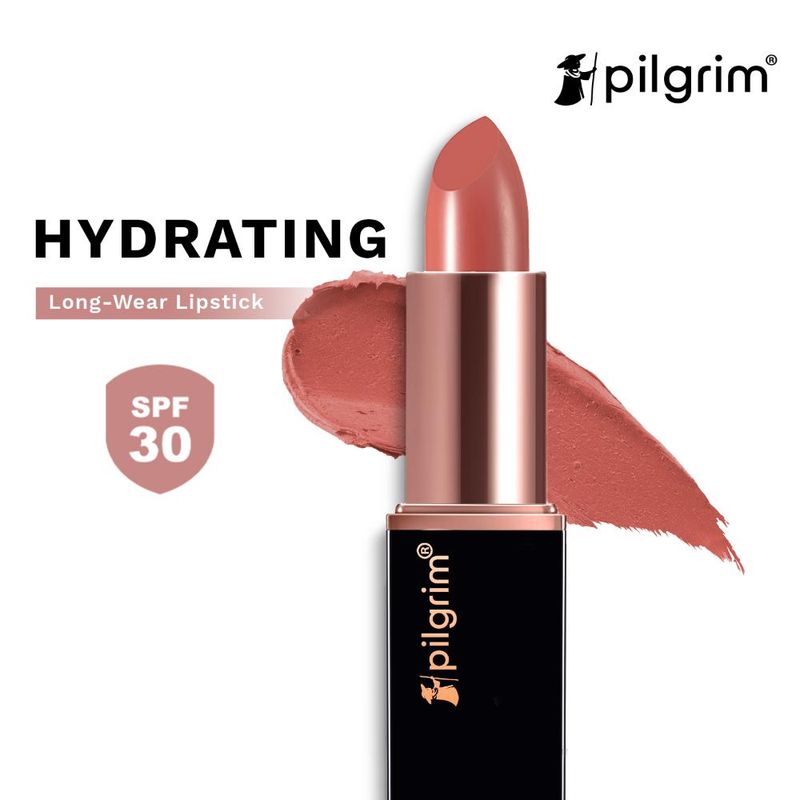 Pilgrim Matte Me Up Intense Colour Transferproof & Smudgeproof Bullet Lipstick - 01 Coral Envy