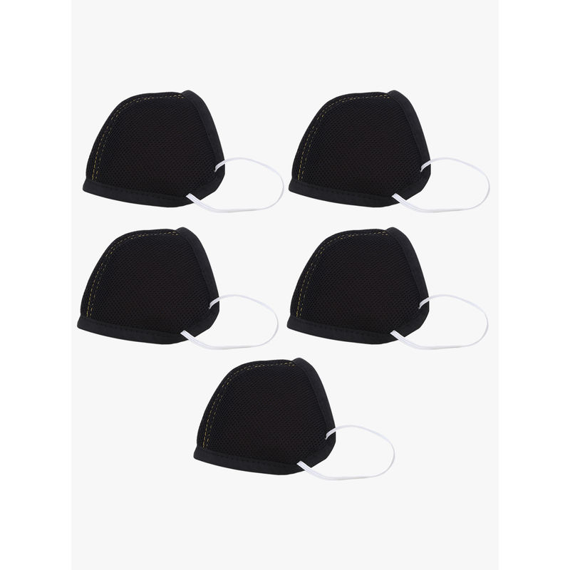 Buy Yelloe Elastomeric 3Layer Face Armour Mask (Pack of 5) Online