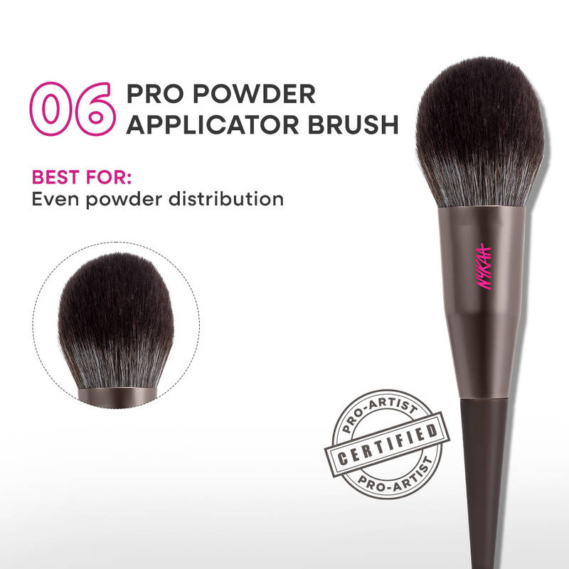 Nykaa Tools Soft & Skin Friendly Non-Shredding Brush - 06 Pro Powder Applicator
